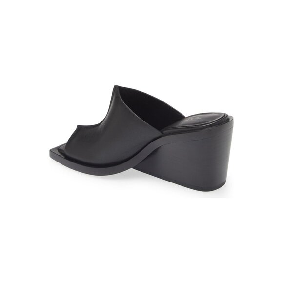 🆕 RAG & BONE Santiago Wedge Slide Sandal Shoes Black 9 - Picture 3 of 14